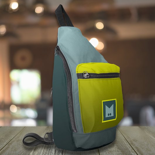 Kleurrijke reis slingbag initiaal crossbody tas