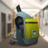 Kleurrijke reis slingbag initiaal crossbody tas