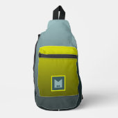 Kleurrijke reis slingbag initiaal crossbody tas (Voorkant)