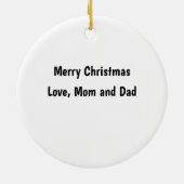 Kleurrijke Rendier Coquette Bow Kerst Ornament (Achterkant)