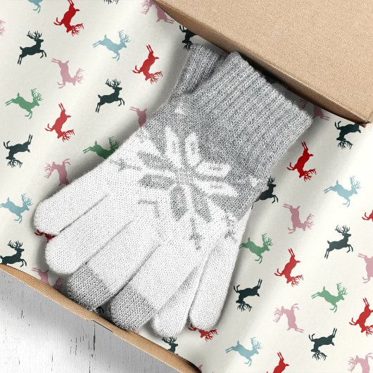 Kleurrijke rendieren kerst tissuepapier