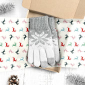 Kleurrijke rendieren kerst tissuepapier