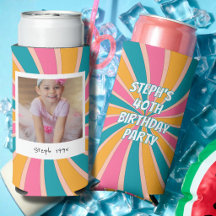 Kleurrijke Retro 40e Verjaardag Foto 