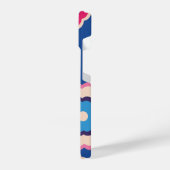 Kleurrijke Retro 60's Floral patroon iPhone Hoesje (Linkerkant)