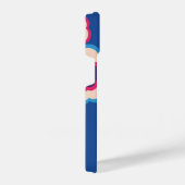 Kleurrijke Retro 60's Floral patroon iPhone Hoesje (Rechterkant)