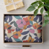Kleurrijke Retro Abstracte Bloempatroon Tissuepapier (Geschenk)