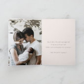 Kleurrijke Retro Abstracte Kerstmis Landschapsfoto Feestdagen Kaart (Binnen)