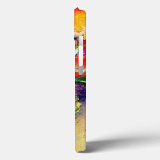 Kleurrijke retro abstracte Poppy Waterverf Case-Mate iPhone Case (Achterkant / Links)