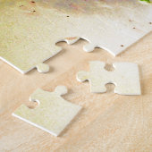 Kleurrijke retro Abstracte Poppy waterverf Legpuzzel (Zijkant)