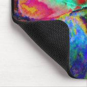 Kleurrijke retro Abstracte Poppy waterverf Muismat (Hoek)