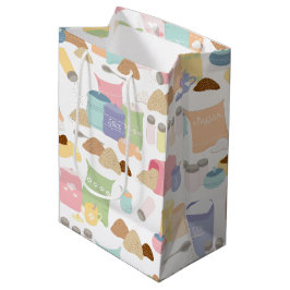 Kleurrijke Retro bakken Ingrediënt Containers Medium Cadeauzakje