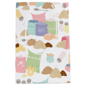 Kleurrijke Retro bakken Ingrediënt Containers Medium Cadeauzakje (Voorkant)