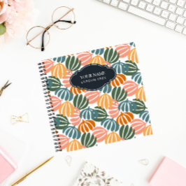 KLEURRIJKE RETRO BLADEREN GROOVY BOTANICAL NOTITIEBOEK