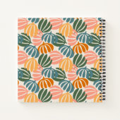 KLEURRIJKE RETRO BLADEREN GROOVY BOTANICAL NOTITIEBOEK (Achterkant)