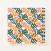 KLEURRIJKE RETRO BLADEREN GROOVY BOTANICAL NOTITIEBOEK (Achterkant)