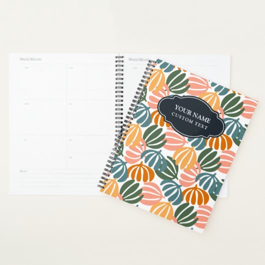 KLEURRIJKE RETRO BLADEREN GROOVY BOTANICAL PLANNER (Display)