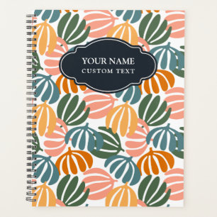 KLEURRIJKE RETRO BLADEREN GROOVY BOTANICAL PLANNER