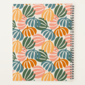 KLEURRIJKE RETRO BLADEREN GROOVY BOTANICAL PLANNER (Achterkant)