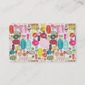 Kleurrijke Retro Bloemen Custom Voucher Kortingskaartje (Achterkant)