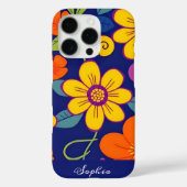 Kleurrijke Retro bloemen-Dopamine stijl Case-Mate iPhone Case (Achterkant)