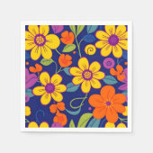 Kleurrijke Retro bloemen-Dopamine stijl Servet (Voorkant)