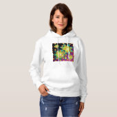 Kleurrijke Retro Bloemen Hoodie (Voorkant volledig)