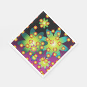 Kleurrijke Retro Bloemen Servet (Hoek)