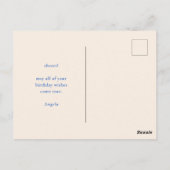 Kleurrijke Retro Bloemige Gelukkige Verjaardag Briefkaart (Achterkant)