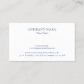 Kleurrijke retro bloemige suikerschedel op wit visitekaartje (Achterkant)