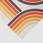Kleurrijke retro bogen en lijnen tissuepapier (Detail)