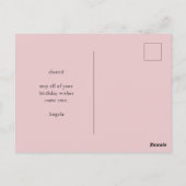 Kleurrijke Retro Boho Bloemen Gelukkige Verjaardag Briefkaart (Achterkant)