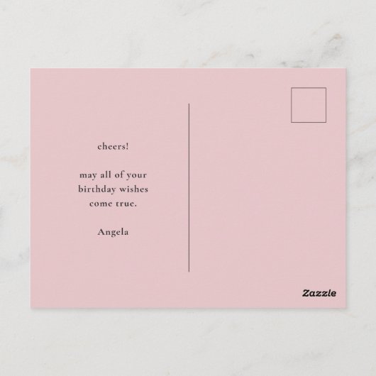 Kleurrijke Retro Boho Bloemen Gelukkige Verjaardag Briefkaart (Achterkant)