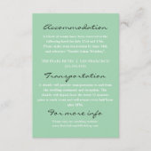  kleurrijke Retro Bold Modern Bruiloft Informatiekaartje (Voorkant)