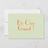 Kleurrijke Retro Bold Unieke QR Code Wedding RSVP Kaartje (Achterkant)