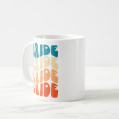 Kleurrijke Retro Bride Mok Cadeaus voor Bride To B (Voorkant links)