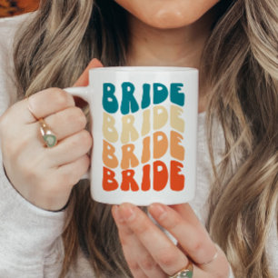 Kleurrijke Retro Bride Mok Cadeaus voor Bride To B