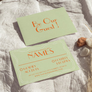 Kleurrijke Retro Bright Bold Unieke Vintage bruilo RSVP Kaartje