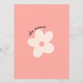 Kleurrijke Retro Bright Funky Modern Dinner Bruilo Menu (Achterkant)