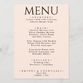 Kleurrijke Retro Bright Funky Modern Dinner Bruilo Menu (Voorkant)