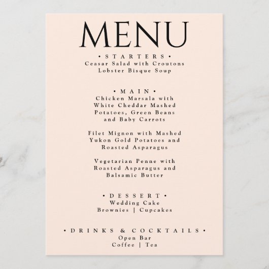 Kleurrijke Retro Bright Funky Modern Dinner Bruilo Menu (Voorkant)