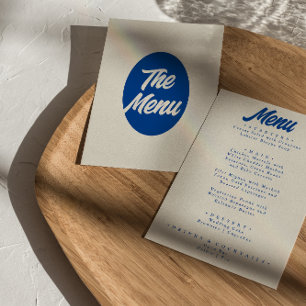 Kleurrijke Retro Bright Funky Modern Dinner Bruilo Menu