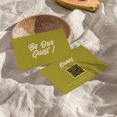 Kleurrijke Retro Bright QR Code Moderne bruiloft RSVP Kaartje