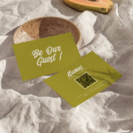 Kleurrijke Retro Bright QR Code Moderne bruiloft RSVP Kaartje