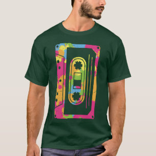 Kleurrijke Retro Cassetteband familie T-shirt