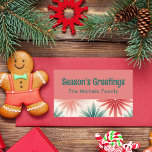 Kleurrijke Retro Christmas Family Gift Label Label<br><div class="desc">Kleurrijke Retro Christmas Family Gift Label Label Dit kleurrijke retro Christmas familie cadeau label label doet denken aan het charmante tijdperk van de jaren vijftig. Dit familiegift label label legt de tijdloze allure van de middeleeuwse vakantie nostalgie vast. Het grillige abstracte bloemenontwerp, versierd met klassieke middeleeuwse kleuren, roept de geest...</div>