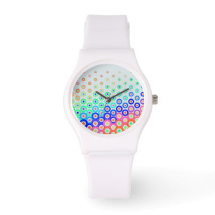Kleurrijke Retro Circles Watch Horloge