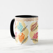 Kleurrijke Retro Cookie Gift Cup voor waardering Mok (Voorkant links)