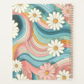 kleurrijke Retro Daisy Flower Power Naam Planner (Achterkant)