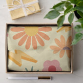 Kleurrijke Retro Daisy Flowers ambachten Tissue Pa Tissuepapier (Geschenk)