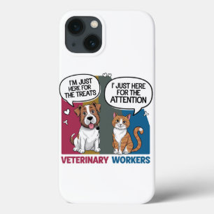 Kleurrijke Retro Dierenartsencadeau Case-Mate iPhone Case